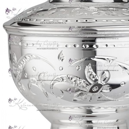 Сахарница из серебра 999 пробы на 350 мл
